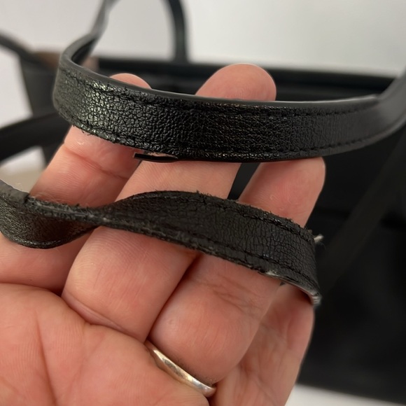 Kate Spade New York Adel Black Leather Tote Shoulder Bag Purse Zip Top - Picture 4 of 16